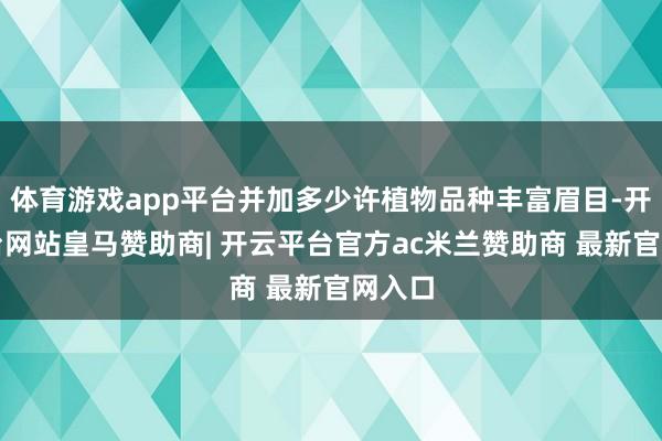 体育游戏app平台并加多少许植物品种丰富眉目-开云平台网站皇马赞助商| 开云平台官方ac米兰赞助商 最新官网入口